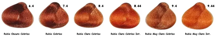 tonos rubios cobrizos